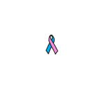 Light Pink & Blue Ribbon