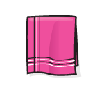 Pink-plaid Kitchen Towel