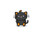 Jumbo Black Cat Plushie