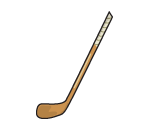 Lefty Wooden Hockey Stick