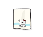 Plush Puppy Bath Towel