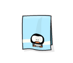 Plush Penguin Bath Towel