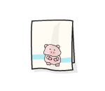 Plush Piggy Bath Towel