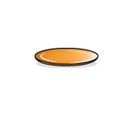 Large Orange Plate