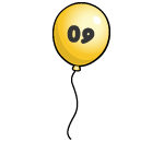 Gold 09 Balloon