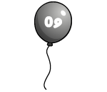 Black 09 Balloon