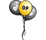 Bunch of 09 Balloons
