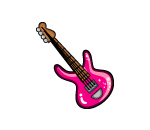 Magenta Pronged Guitar