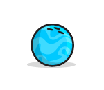 Fancy Blue Bowling Ball