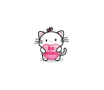 Valentine Kitty Plushie
