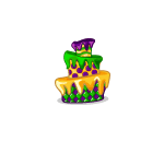 Mardi Gras Cake