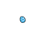 Striped Blue Easter Egg