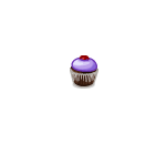 Purple Frosted Cupcake