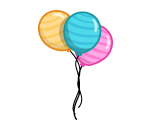 Striped Balloons