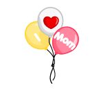 I-Heart-Mom Balloons