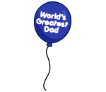 Worlds Greatest Dad Balloon