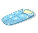 Blue Polka Dot Sleeping Bag