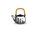 White Japanese Teapot