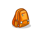 Orange School Backpack