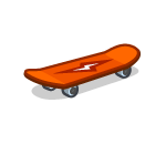 Ollie Orange Skateboard
