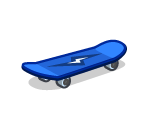 Bewildering Blue Skateboard