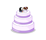 Lilac Wedding Cake