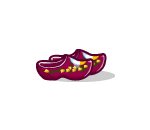 Purple Wooden Clogs