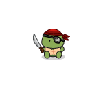 Pirate Turtle Plushie