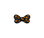 Black Polka-dotted Bow
