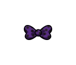 Purple Polka-dotted Bow