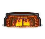 Flaming Fiery Fireplace