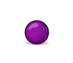 Spiffy Purple Bowling Ball
