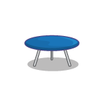 Blue Tailgating Folding Table