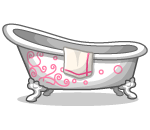 Lovely Dotty Bathtub