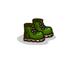 Green Leather Boots