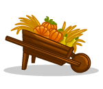 Festive Pumpkin Barrel
