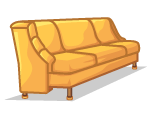 Fancy Golden Couch