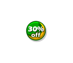 Green 30% Sale Sign