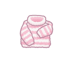Pink Striped Wool Sweater