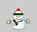 Snowman Peek-a-boo Plushie