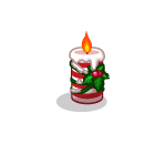 Candy Cane Candle