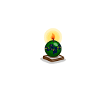 Festive Green Ornament Candle