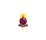 Festive Magenta Ornament Candle