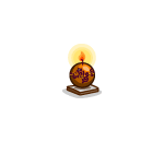 Festive Gold Ornament Candle