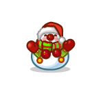 Cute Santa Snowman