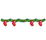 Christmas Garland with Stockings