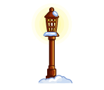 Snow Covered Lamp Post