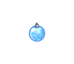 Pretty Blue Ornament with Stars