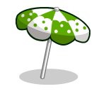 Green Holiday Beach Umbrella