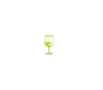 Green Glass Goblet